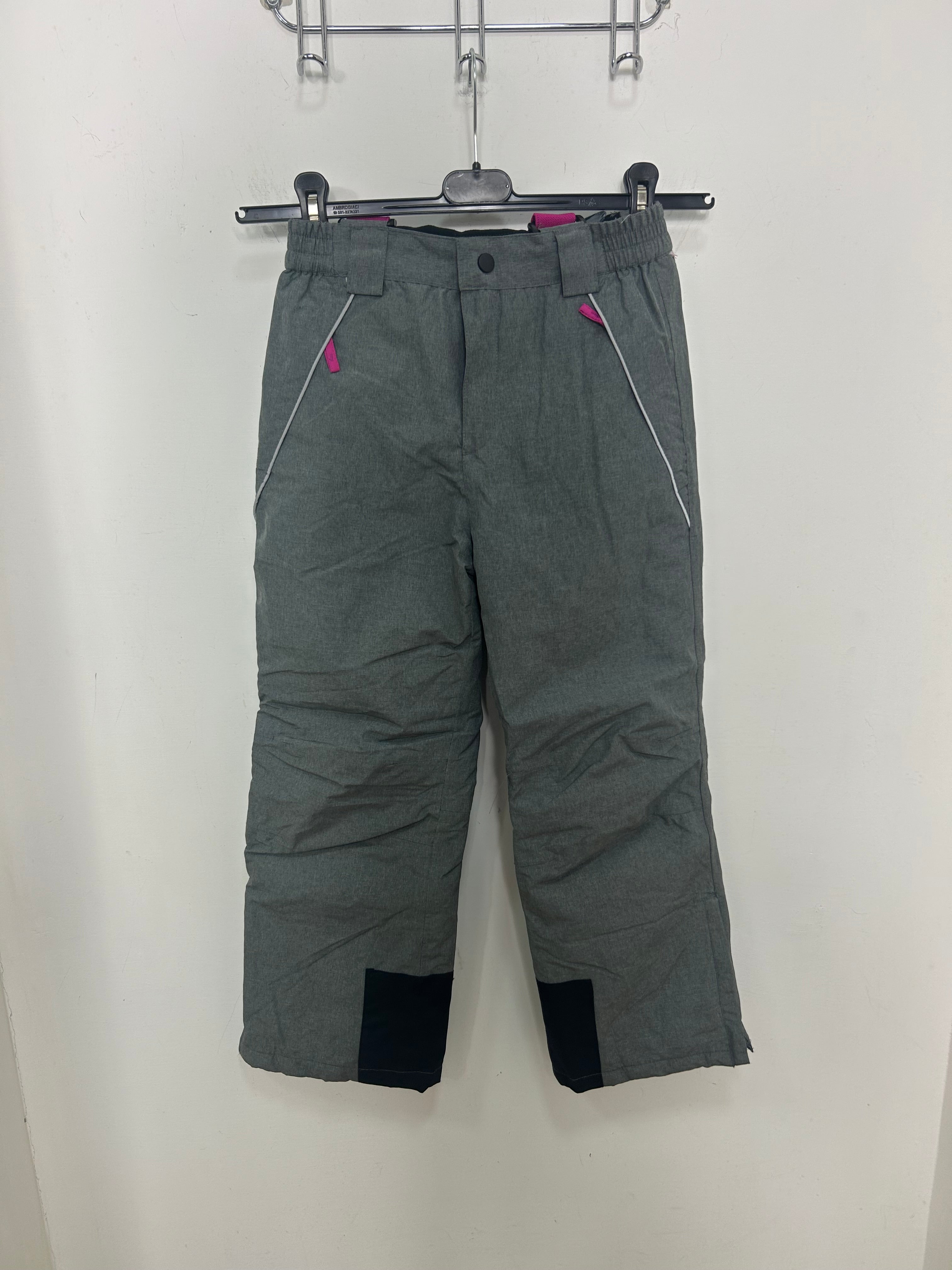 TAGLIA 9-10 ANNI- Pantalone con bretelle crane